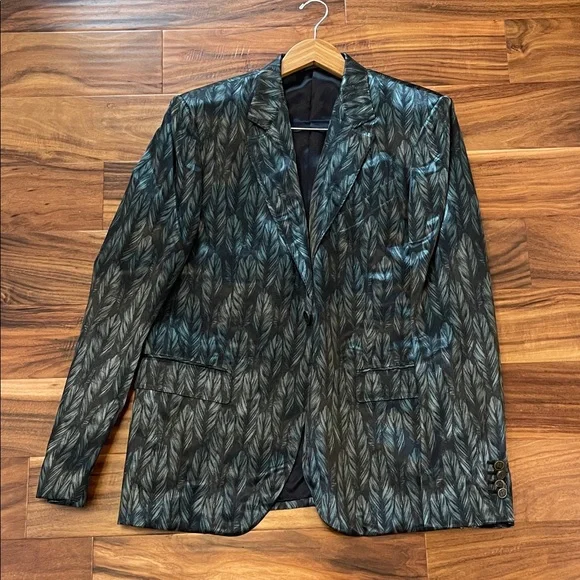Givenchy Men's Black Patterned Blazer size 52 - Picture 1 of 7
